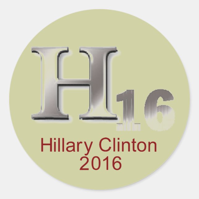 Hillary 2016 Sticker (Front)