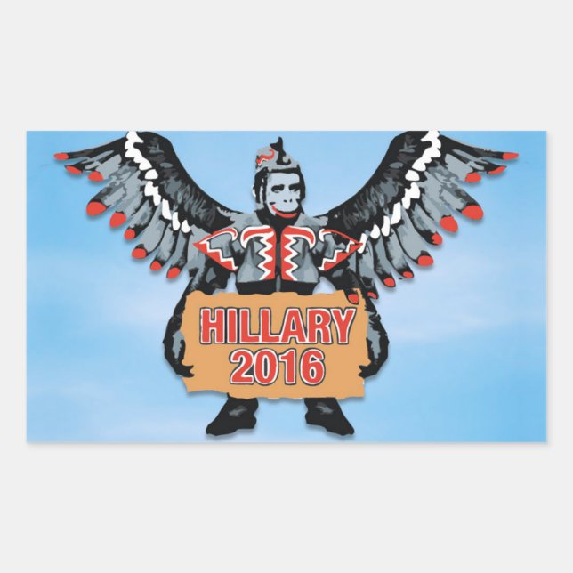 HILLARY AND THE ARMY OF FLYING MONKEYS STICKER (Front)