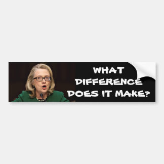 HILLARY BENGHAZI BUMPER STICKER