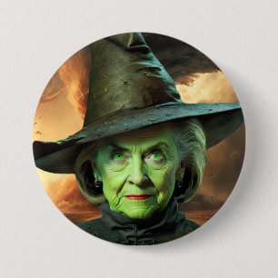Hillary Cinton Wicked Witch of The United States  3 Inch Round Button