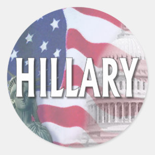 HILLARY CLASSIC ROUND STICKER