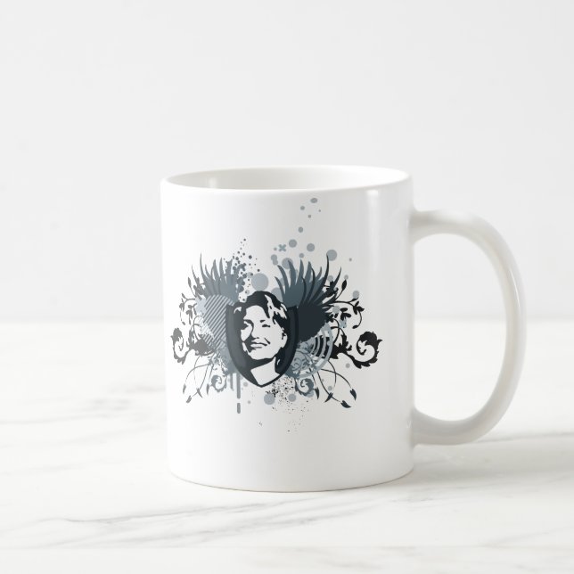 hillary clinton 08. hi-fi. v2. coffee mug (Right)