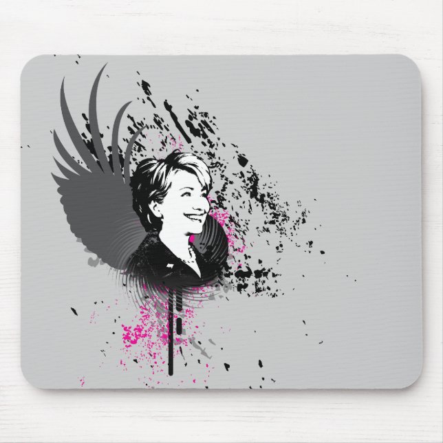 hillary clinton 08. hi-fi. v3. mouse pad (Front)