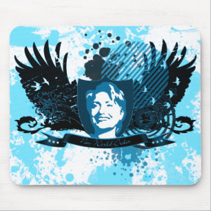 hillary clinton 08. new world order. mouse pad