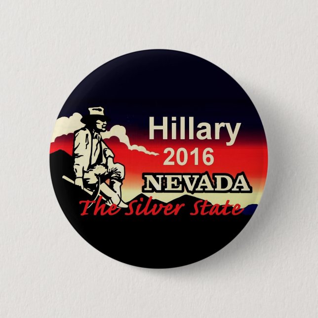 Hillary CLINTON 2016 2 Inch Round Button (Front)