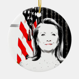 Hillary Clinton 2016 Ceramic Ornament
