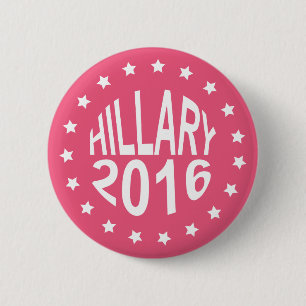 Hillary Clinton 2016 Pink 2.25-inch Pinback Button
