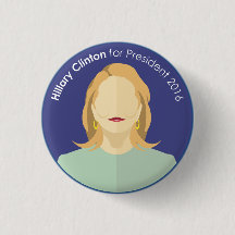 Hillary Clinton 2016 Presidential Election Button