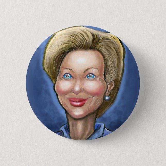 Hillary Clinton 2 Inch Round Button (Front)