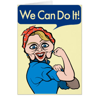 Hillary Clinton as Rosie the Riveter