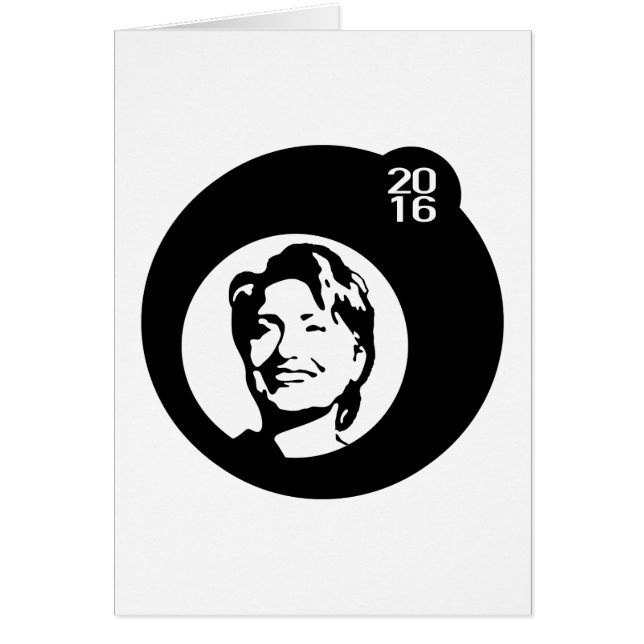 hillary clinton black bubble (Front)