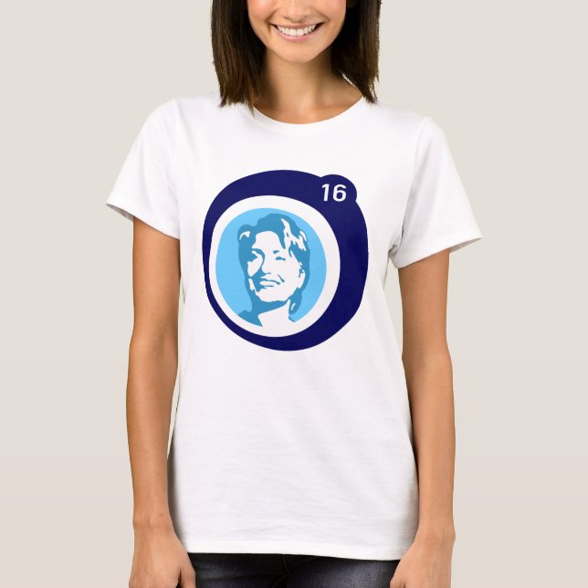 hillary clinton blue bubble T-Shirt (Front)