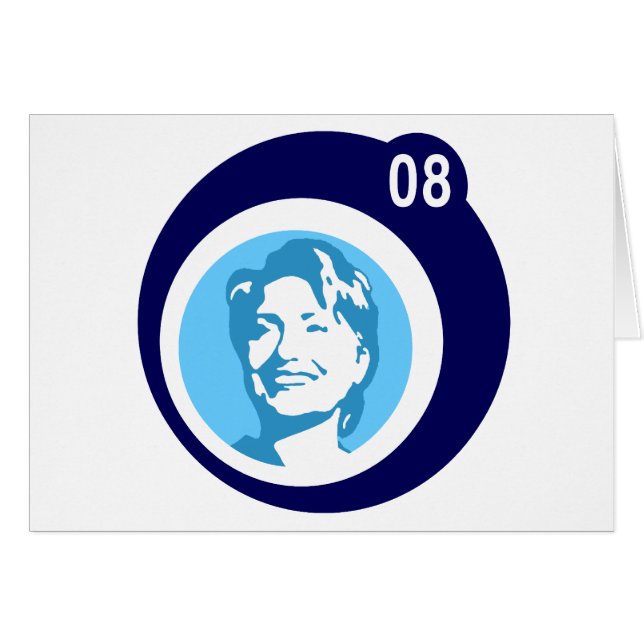 hillary clinton : blue bubbles : (Front Horizontal)