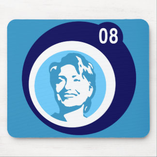 hillary clinton : blue bubbles : mouse pad