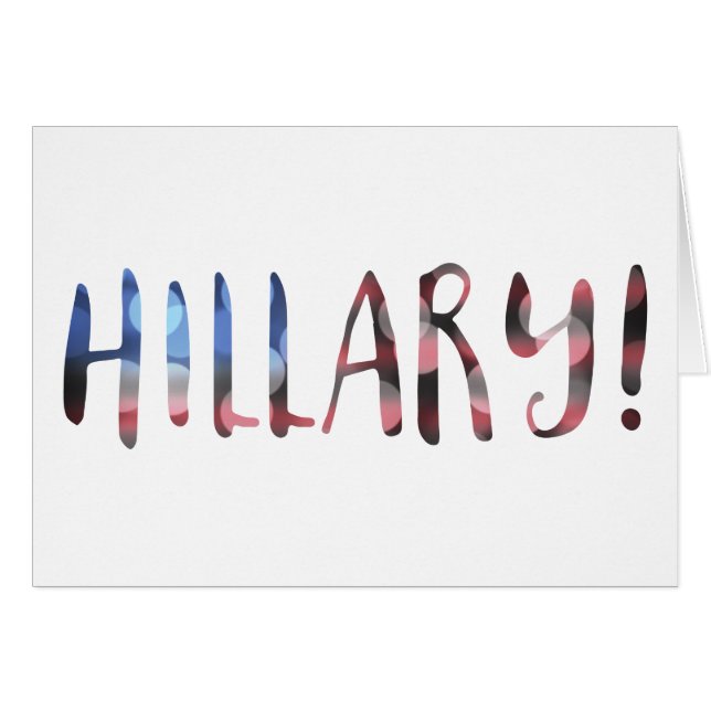 Hillary Clinton bokeh (Front Horizontal)