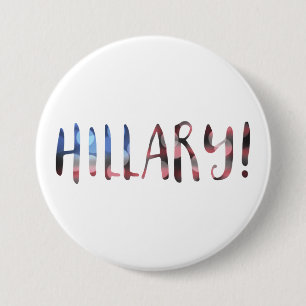Hillary Clinton bokeh 3 Inch Round Button