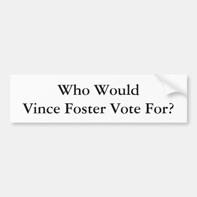 Hillary Clinton Bumper Sticker (Front)