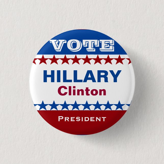 Hillary Clinton Campaign Button (Front)