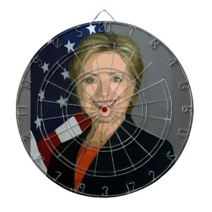 hillary clinton dartboard
