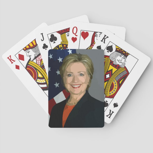 Hillary Clinton election 2016 Playing Standard Playing Cards (Back)