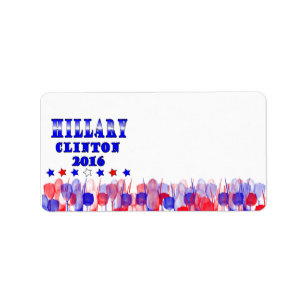 Hillary Clinton Étiquette de adresse 2016
