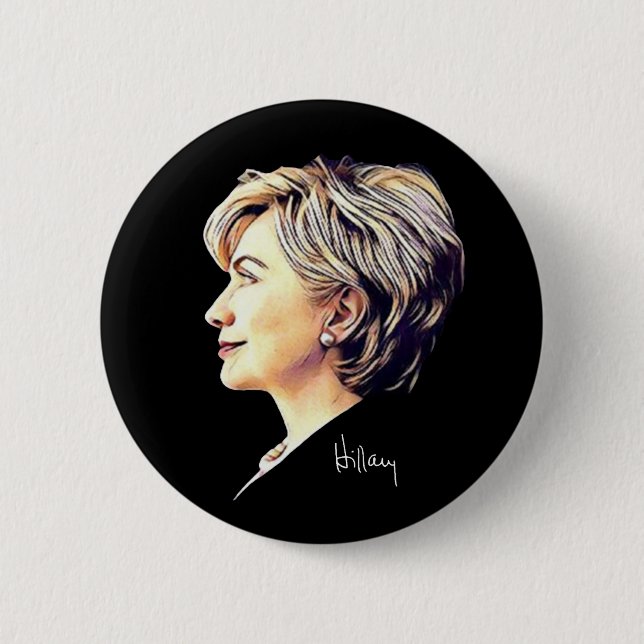 Hillary Clinton "Eyes to the Future" Button (Front)