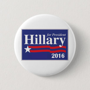 Hillary Clinton For President 2016 Button Pin