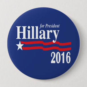 Hillary Clinton For President 2016 Button (XXL)