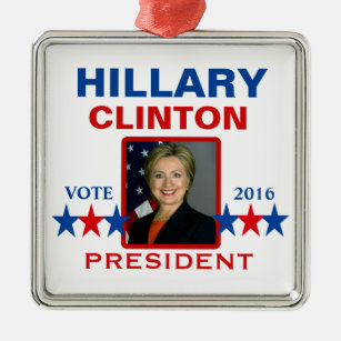Hillary Clinton for President 2016 Metal Ornament