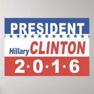 Hillary Clinton for President Poster