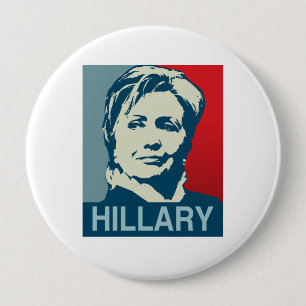 HILLARY CLINTON HOPE-.png 4 Inch Round Button