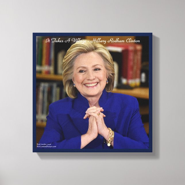 Hillary Clinton Il Faut Imprimer Un Canevas De Vil (Recto)