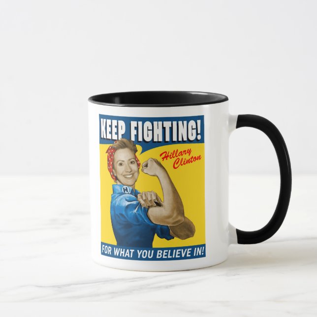 Hillary Clinton Keep Fighting Mug (Right)