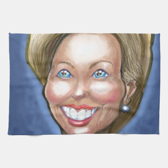 Hillary Clinton Kitchen Towel (Horizontal)