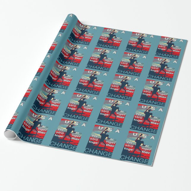 Hillary Clinton latest campaign slogan for 2016 Wrapping Paper (Unrolled)