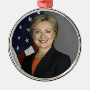 Hillary Clinton Metal Ornament