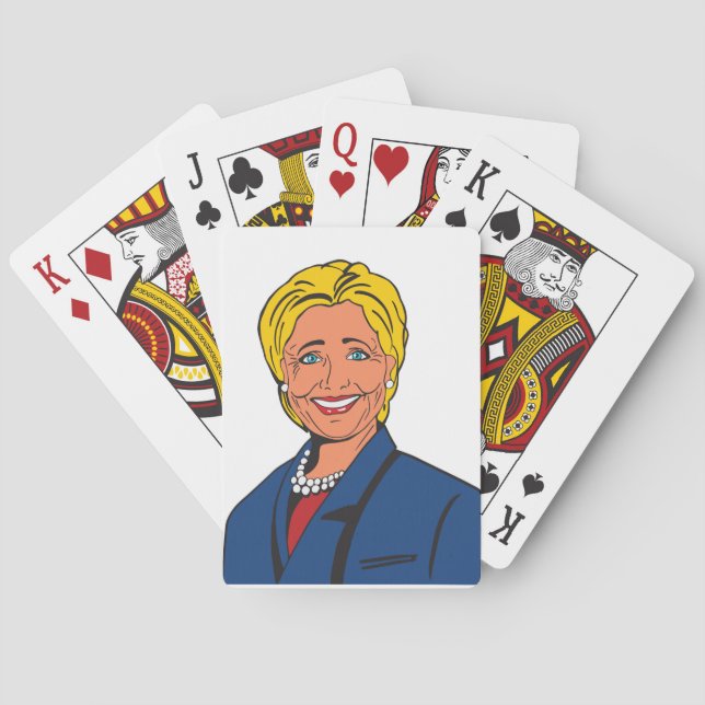 Hillary Clinton Playing cards (Back)