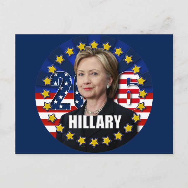 Hillary Clinton pour la présidence Carte postale 2 (Devant)