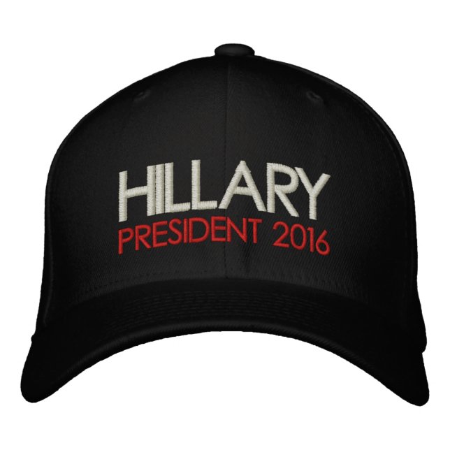 HILLARY CLINTON President 2016 Embroidered Hat (Front)
