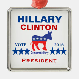 Hillary Clinton President 2016 Metal Ornament