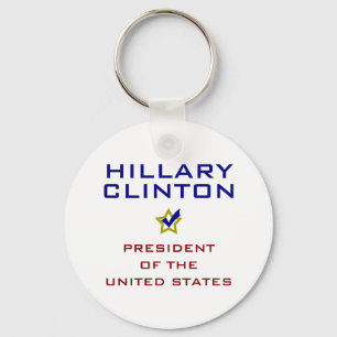 Hillary Clinton President USA V2 Keychain