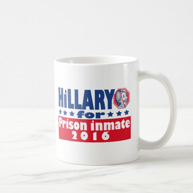Hillary Clinton Prison Inmate 2016 Coffee Mug (Right)