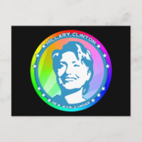 hillary clinton. rainbow.