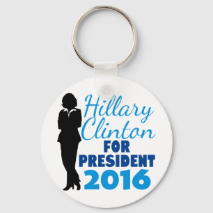 Hillary Clinton Silhouette Keychain