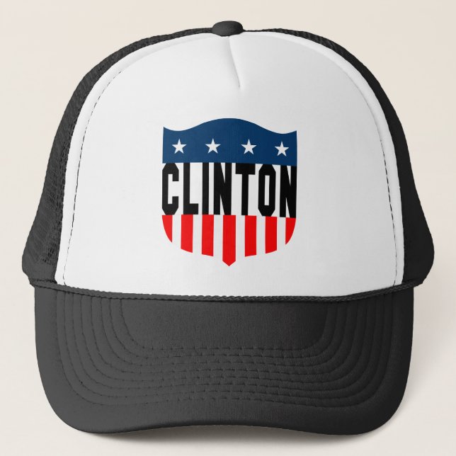 hillary clinton : stars & stripes : trucker hat (Front)