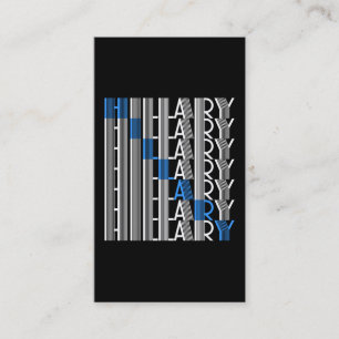 hillary clinton textual business card