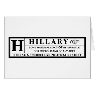 Hillary Clinton warning label