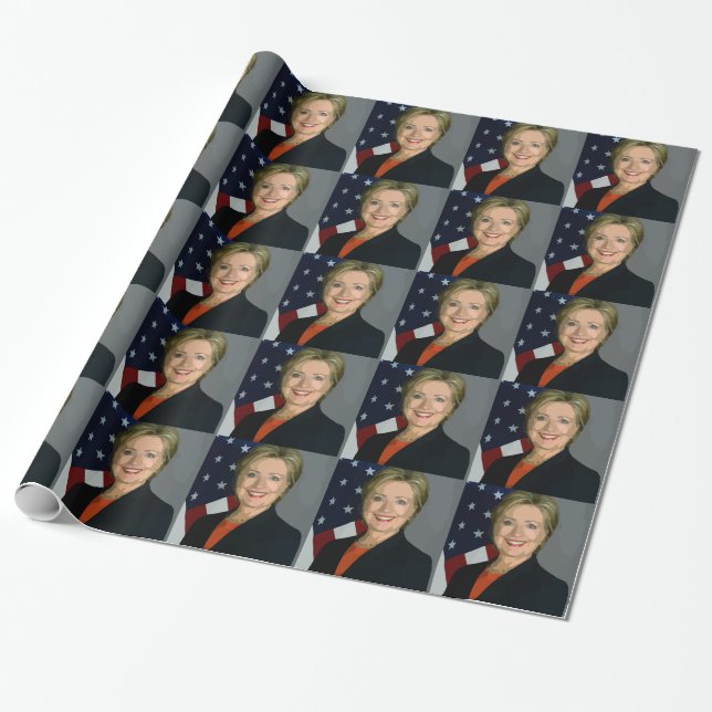 hillary clinton wrapping paper (Unrolled)