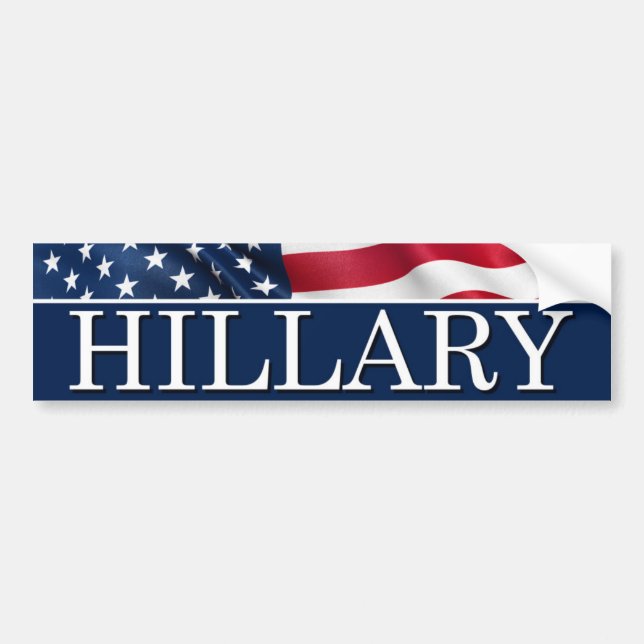 Hillary for president 2016 bumper sticker (Front)