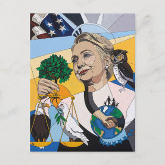 Hillary for president 2016 postcard